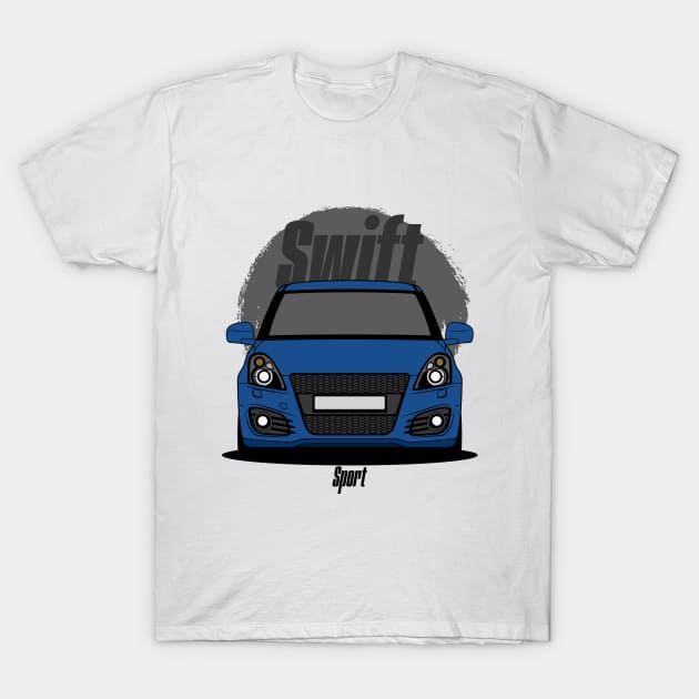 Blue Swift T-Shirt by turboosted